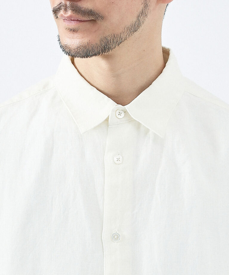 ABAHOUSE「【LUXE Linen Solaro】長袖 リネンシャツ」|シャツ・ブラウス|