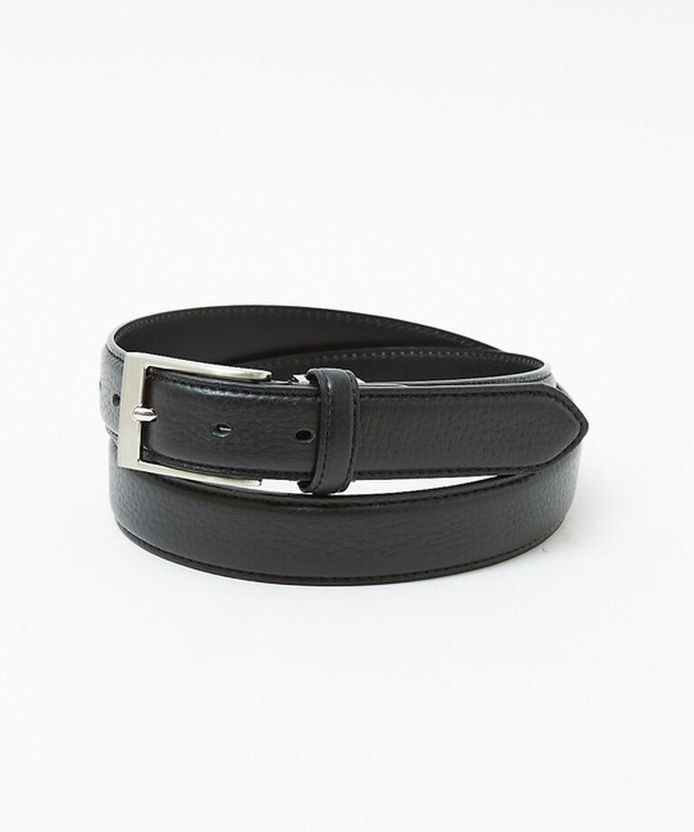 ABAHOUSE「【Made in Japan】シュリンク レザーベルト 30mm」|ベルト|ブラック