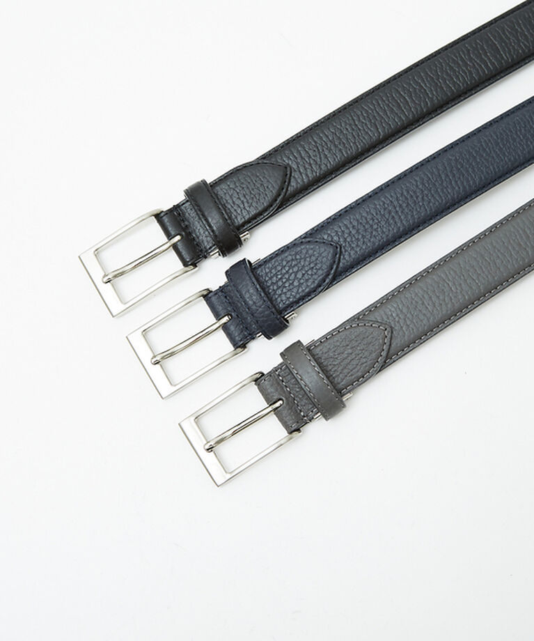 ABAHOUSE「【Made in Japan】シュリンク レザーベルト 30mm」|ベルト|