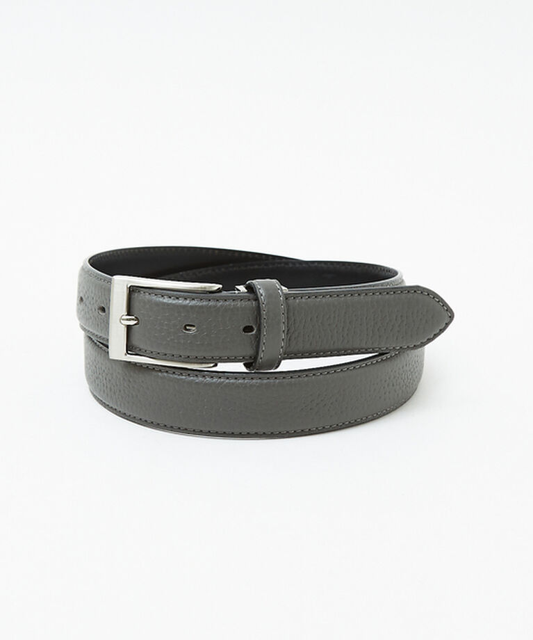 ABAHOUSE「【Made in Japan】シュリンク レザーベルト 30mm」|ベルト|グレー