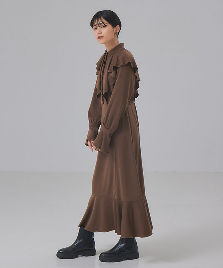 Rouge vif「フレア衿ワンピース」|ワンピース|