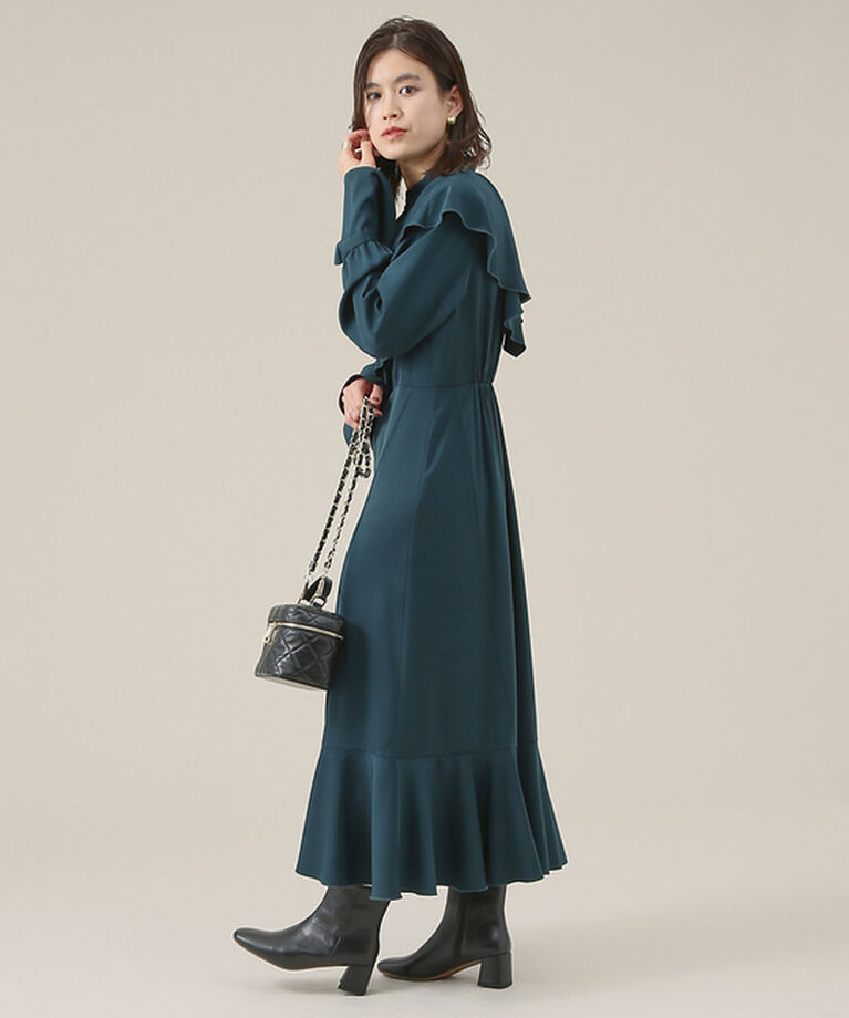 Rouge vif「フレア衿ワンピース」|ワンピース|