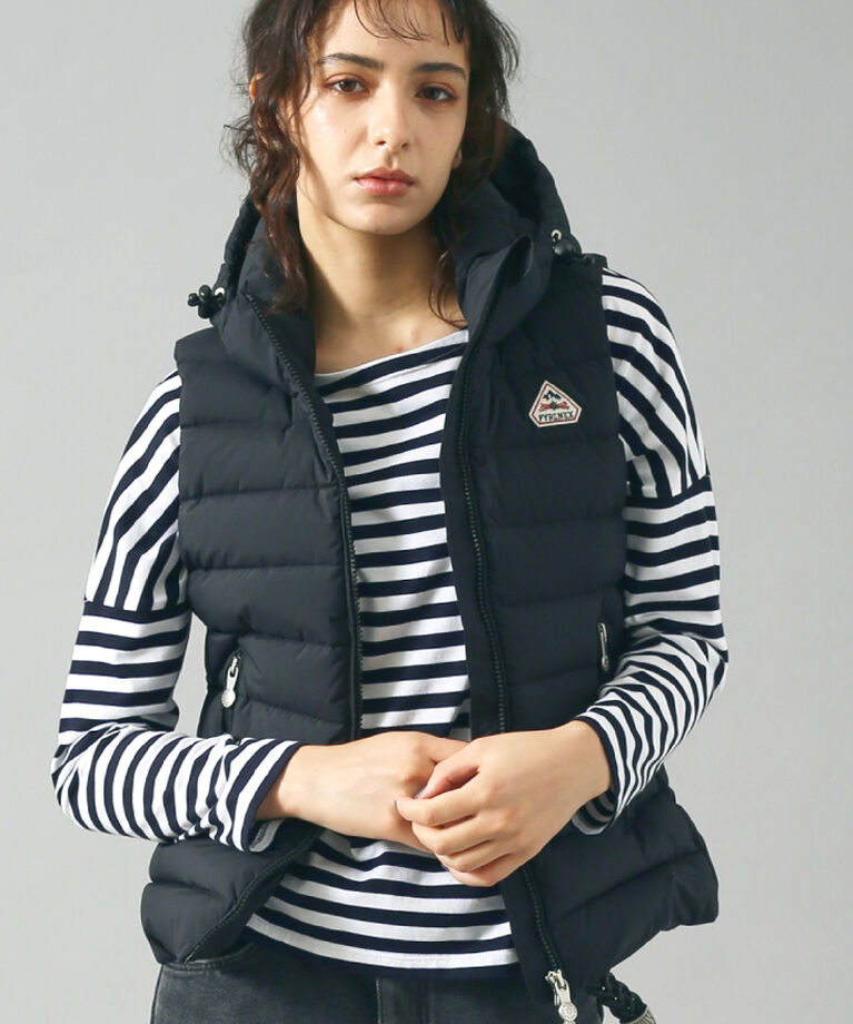 Rouge vif「【PYRENEX / ピレネックス】SPOUTNIC VEST HOODE /」|ダウン|ブラック