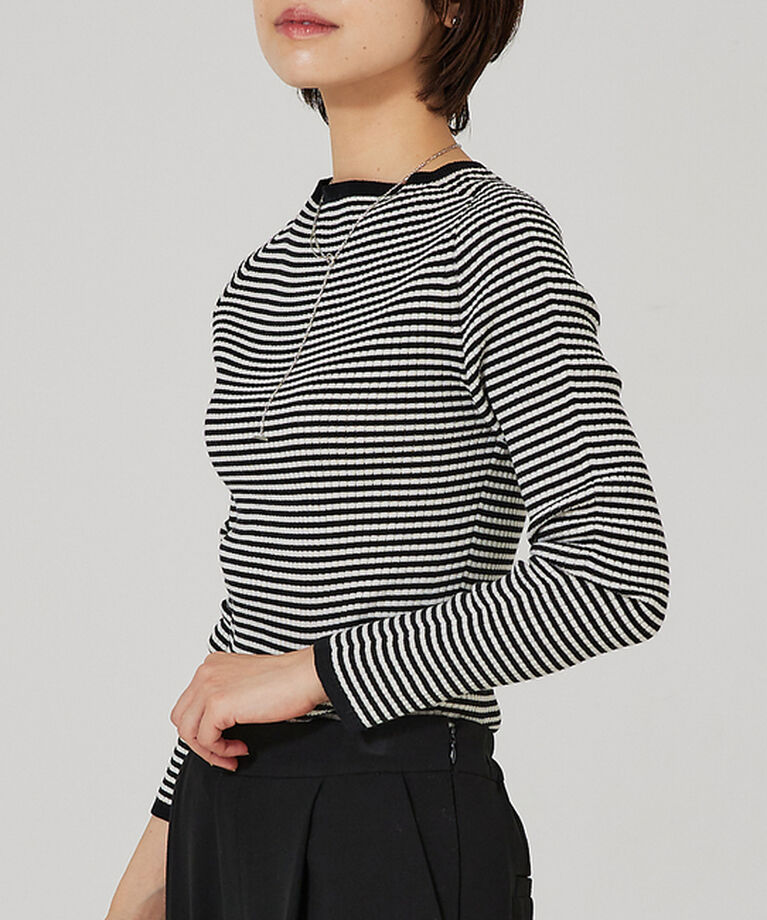 qualite「【日本製/2023AW】シームレスボートネックニット」|ニット・セーター|その他