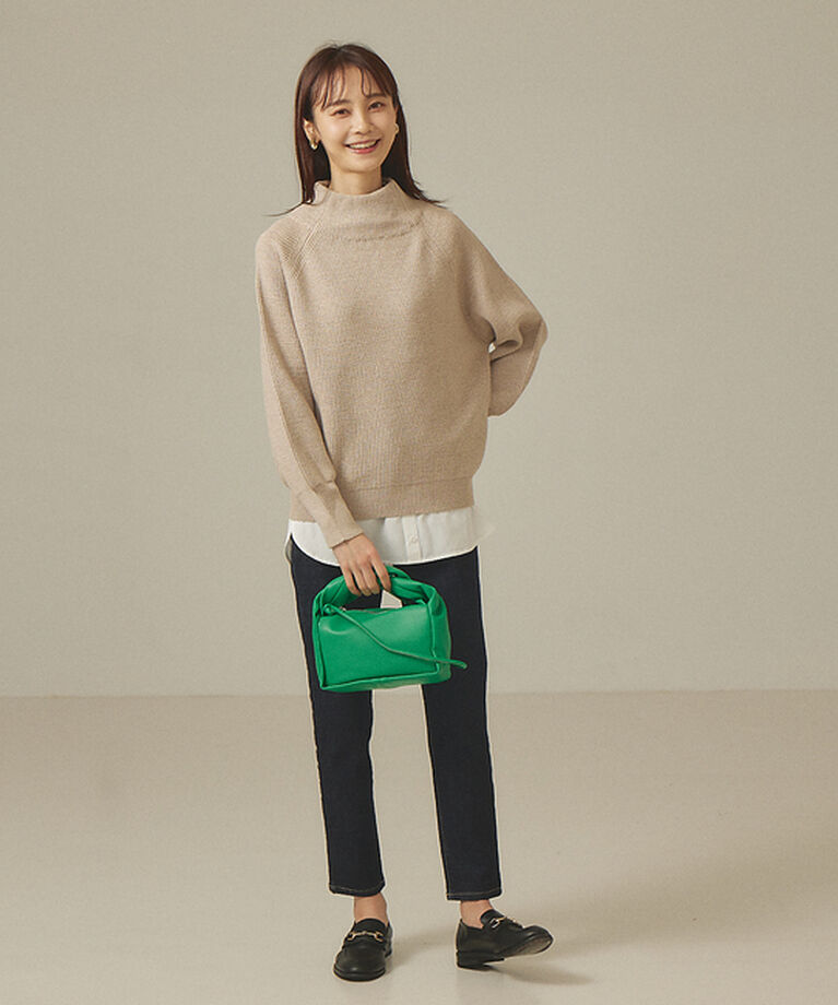 abahouse mavie「モックネックプルオーバー」|ニット・セーター|