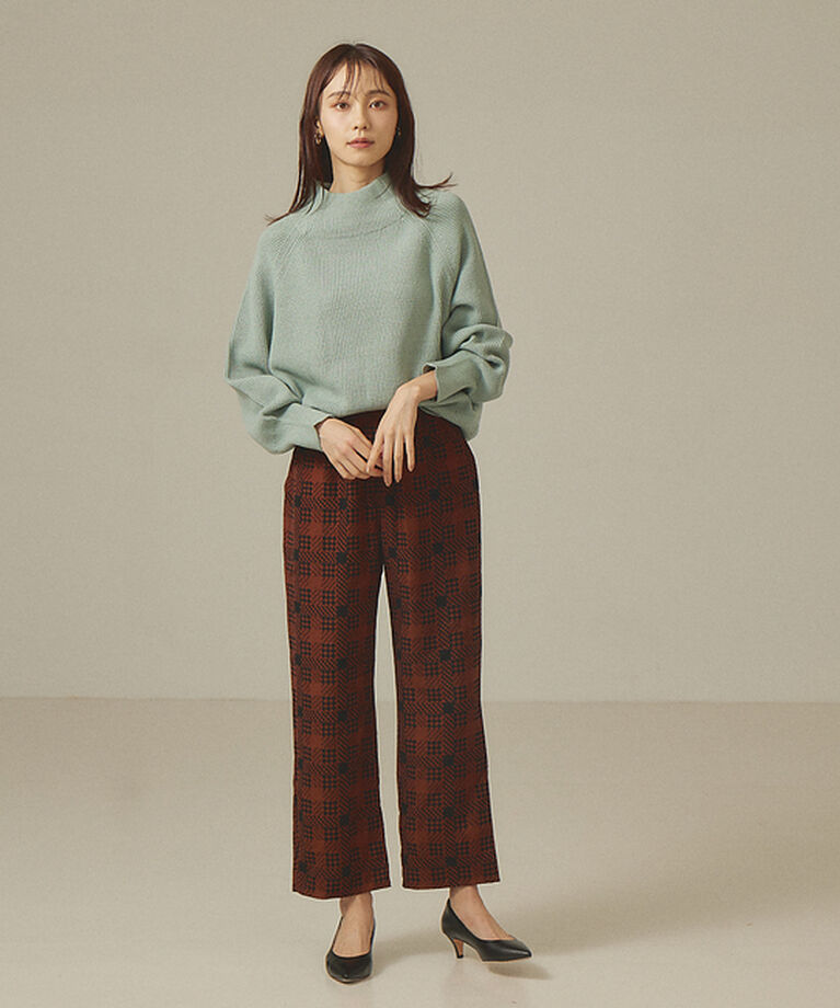 abahouse mavie「モックネックプルオーバー」|ニット・セーター|