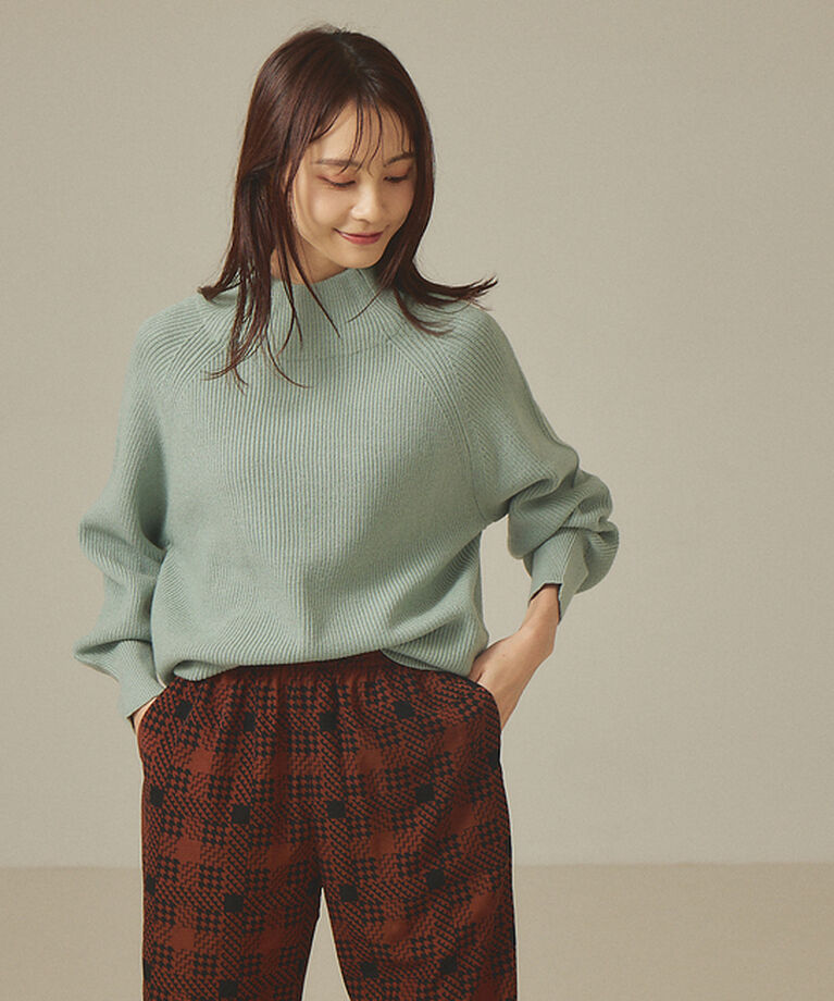 abahouse mavie「モックネックプルオーバー」|ニット・セーター|