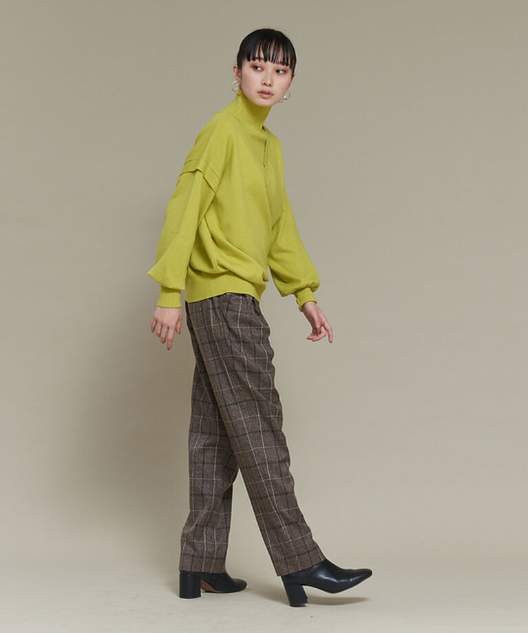 NOMINE「【セットアップ可能】チェックタックパンツ」|スラックス|