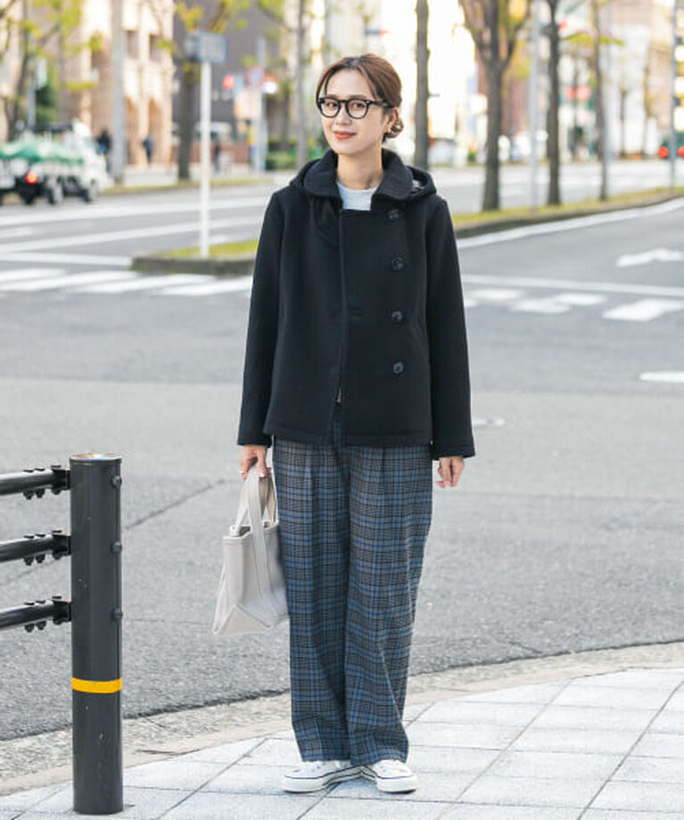 URBAN RESEARCH DOORS「DOORS ショールカラー2WAYショートコート」|ノーカラーコート|