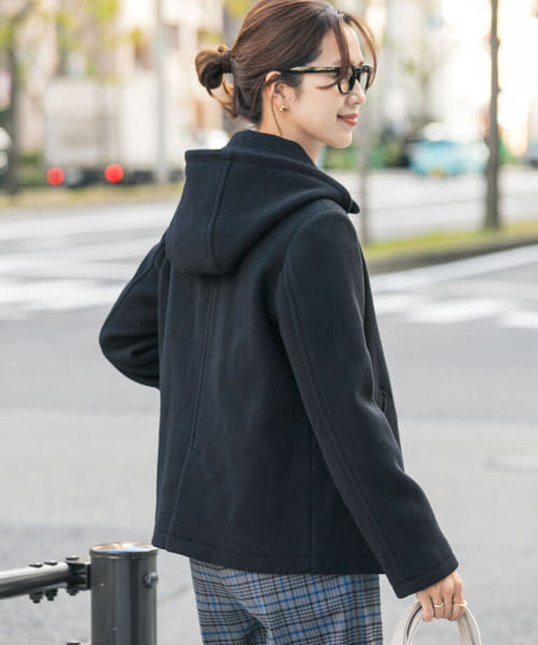 URBAN RESEARCH DOORS「DOORS ショールカラー2WAYショートコート」|ノーカラーコート|