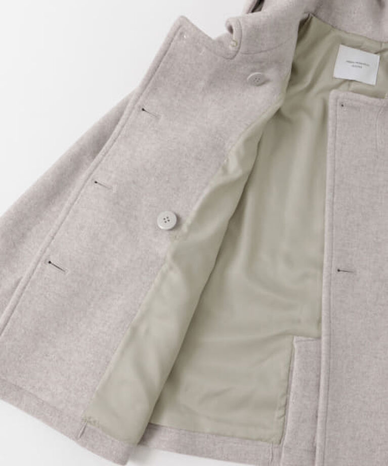 URBAN RESEARCH DOORS「DOORS ショールカラー2WAYショートコート」|ノーカラーコート|