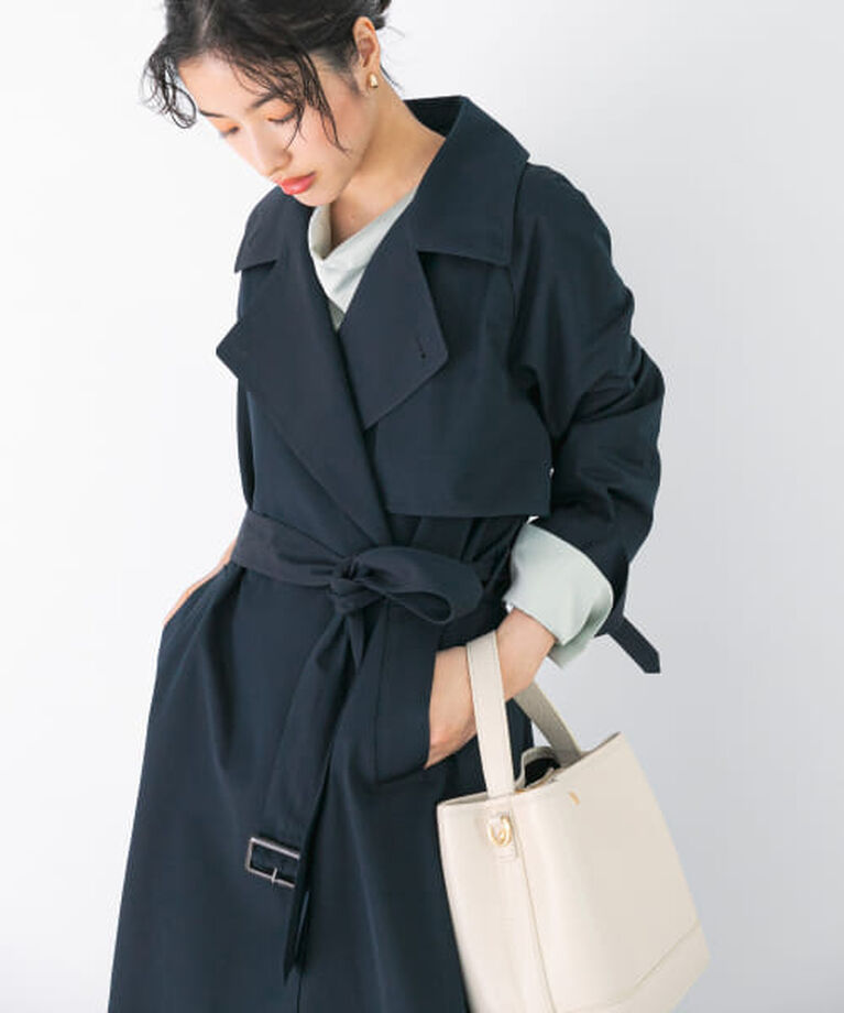 URBAN RESEARCH ROSSO「ROSSO 撥水オーバートレンチコート」|トレンチコート|NAVY