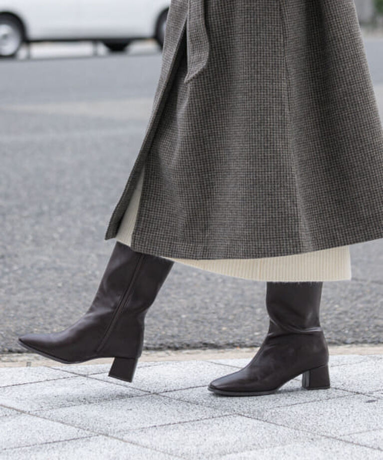 SENSE OF PLACE by URBAN RESEARCH「SENSE OF PLACE 『消臭』スクエアトゥストレッチロングブーツ」|ショートブーツ|