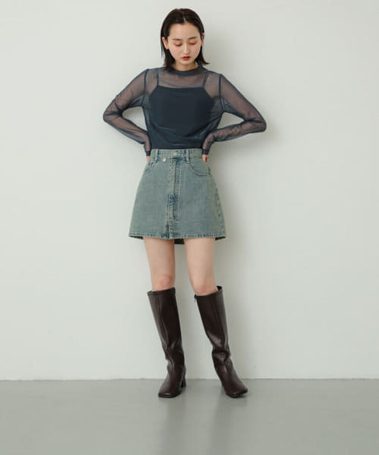 SENSE OF PLACE by URBAN RESEARCH「SENSE OF PLACE 『消臭』スクエアトゥストレッチロングブーツ」|ショートブーツ|