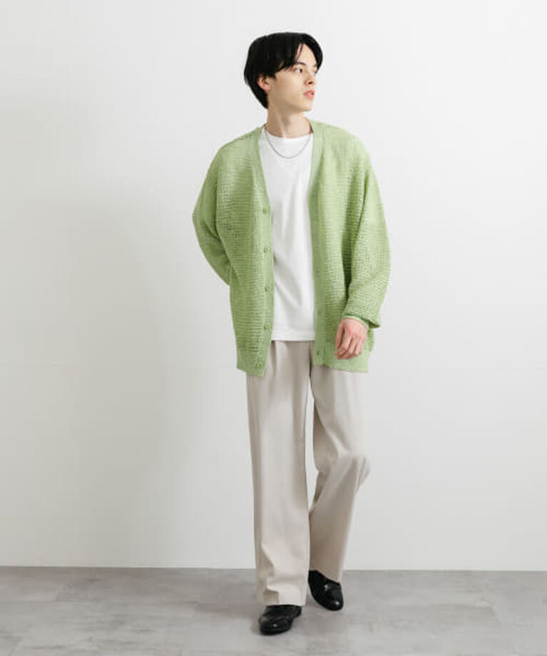 SENSE OF PLACE by URBAN RESEARCH「SENSE OF PLACE 『ユニセックス』『洗濯可』シアーVネックカーディガン」|カーディガン|