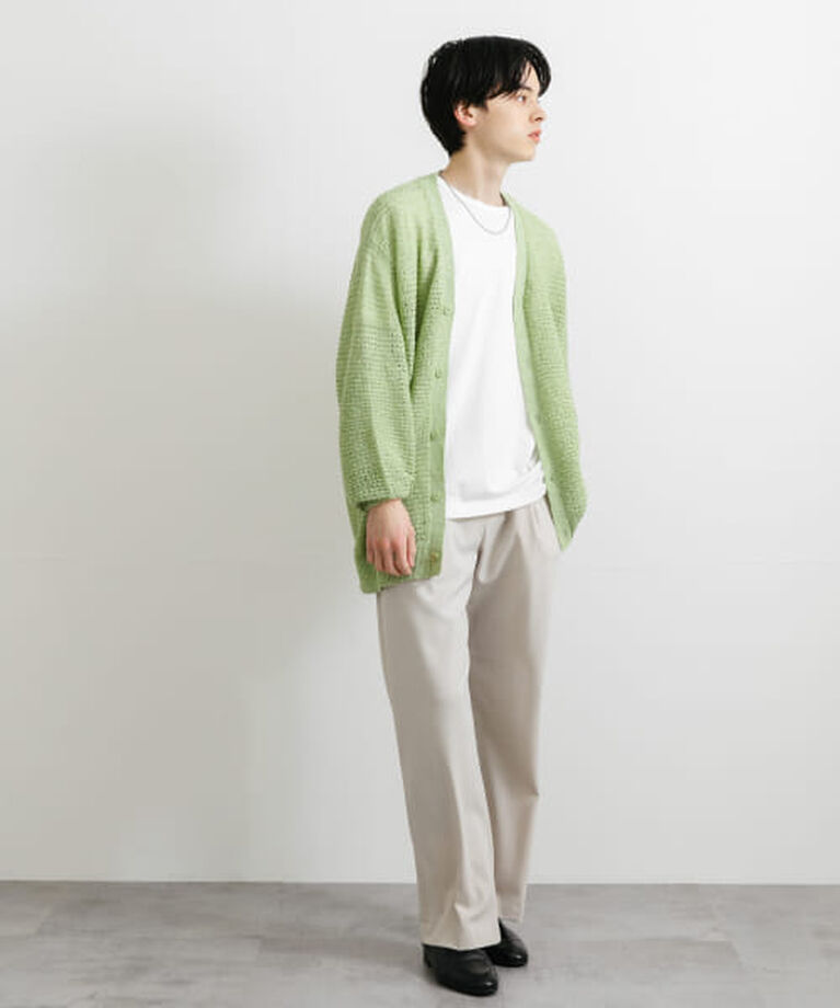 SENSE OF PLACE by URBAN RESEARCH「SENSE OF PLACE 『ユニセックス』『洗濯可』シアーVネックカーディガン」|カーディガン|