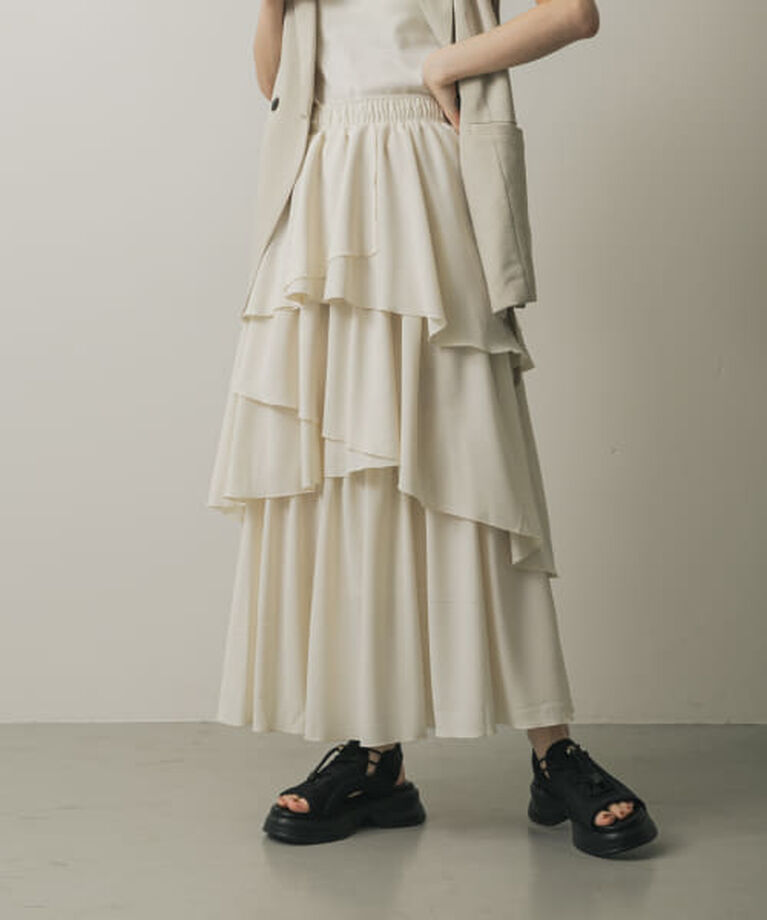 SENSE OF PLACE by URBAN RESEARCH「SENSE OF PLACE アシメティアードスカート」|スカート|