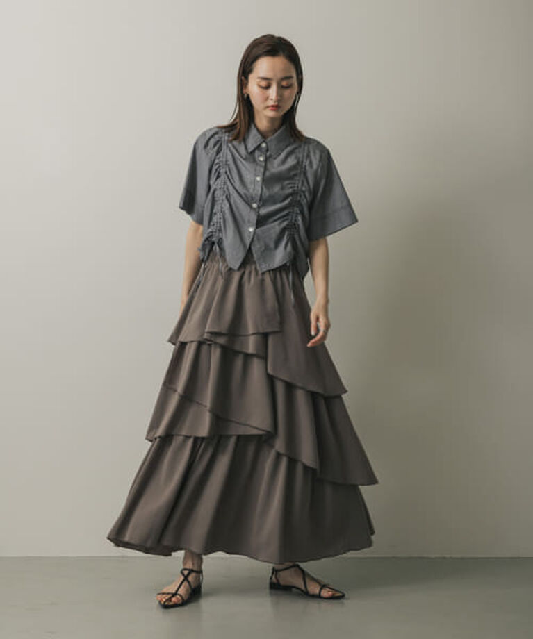 SENSE OF PLACE by URBAN RESEARCH「SENSE OF PLACE アシメティアードスカート」|スカート|