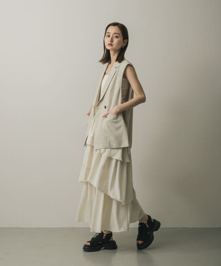 SENSE OF PLACE by URBAN RESEARCH「SENSE OF PLACE アシメティアードスカート」|スカート|