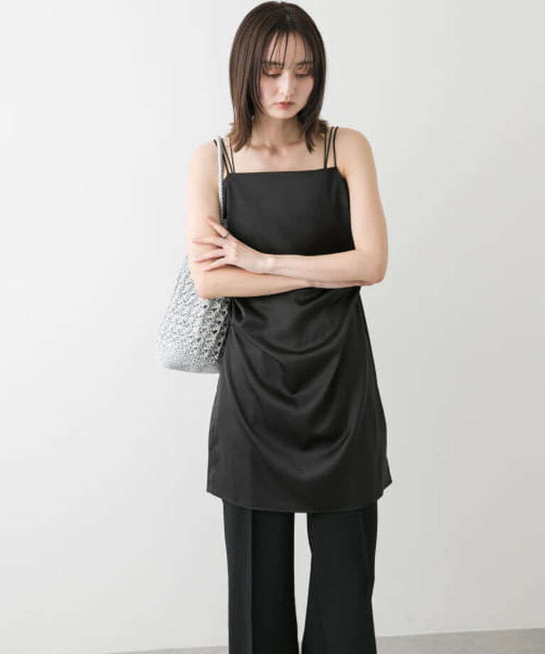 SENSE OF PLACE by URBAN RESEARCH「SENSE OF PLACE サテンタックミニキャミワンピース」|ワンピース|