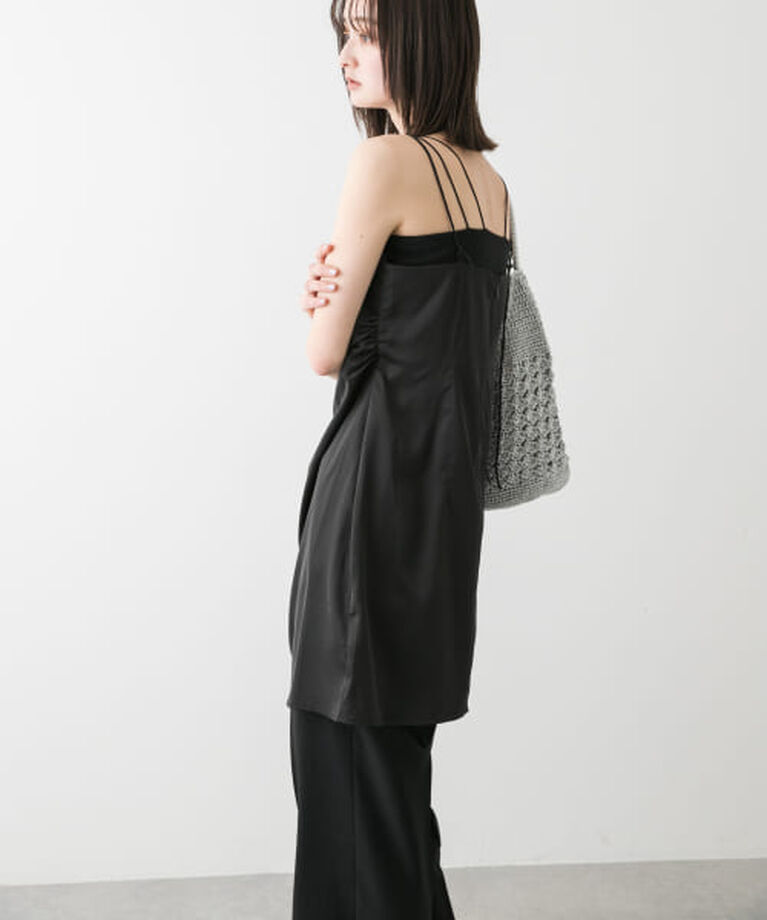 SENSE OF PLACE by URBAN RESEARCH「SENSE OF PLACE サテンタックミニキャミワンピース」|ワンピース|