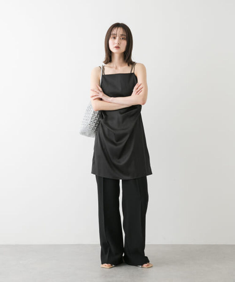 SENSE OF PLACE by URBAN RESEARCH「SENSE OF PLACE サテンタックミニキャミワンピース」|ワンピース|