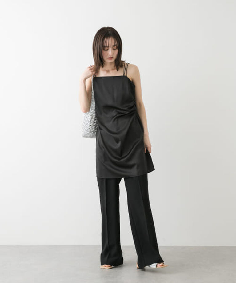 SENSE OF PLACE by URBAN RESEARCH「SENSE OF PLACE サテンタックミニキャミワンピース」|ワンピース|