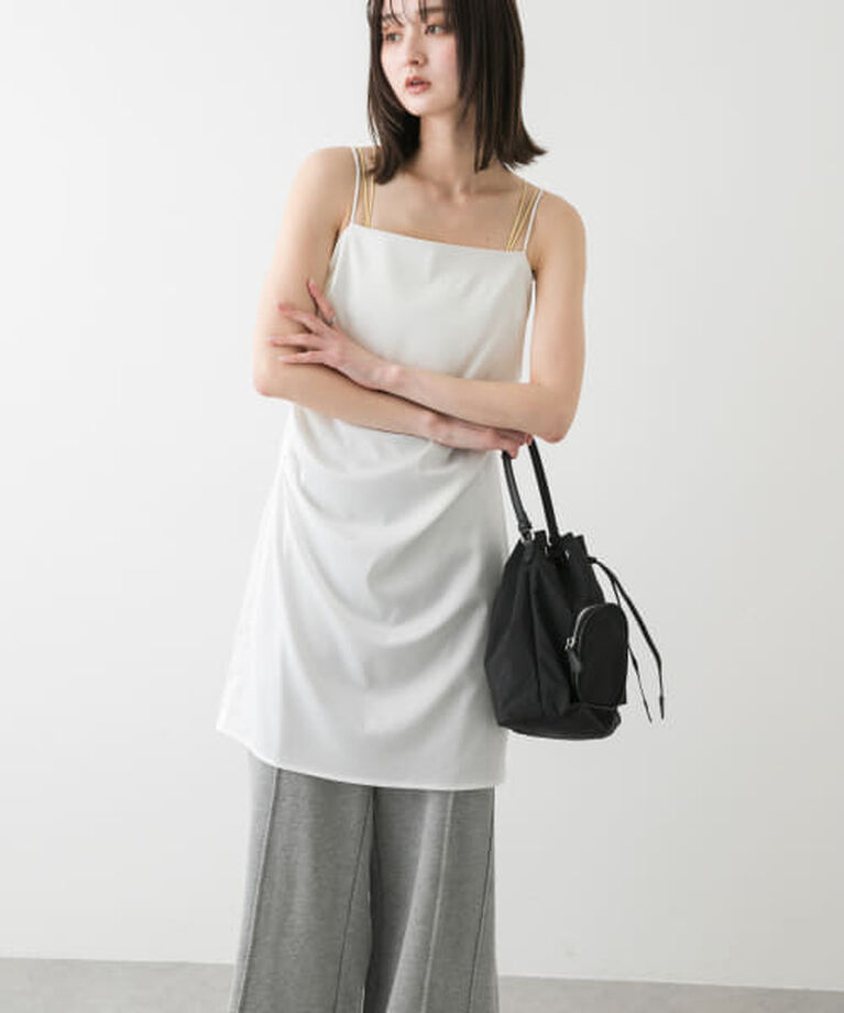 SENSE OF PLACE by URBAN RESEARCH「SENSE OF PLACE サテンタックミニキャミワンピース」|ワンピース|
