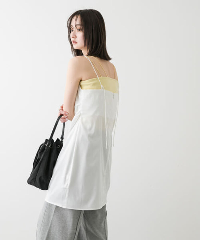 SENSE OF PLACE by URBAN RESEARCH「SENSE OF PLACE サテンタックミニキャミワンピース」|ワンピース|