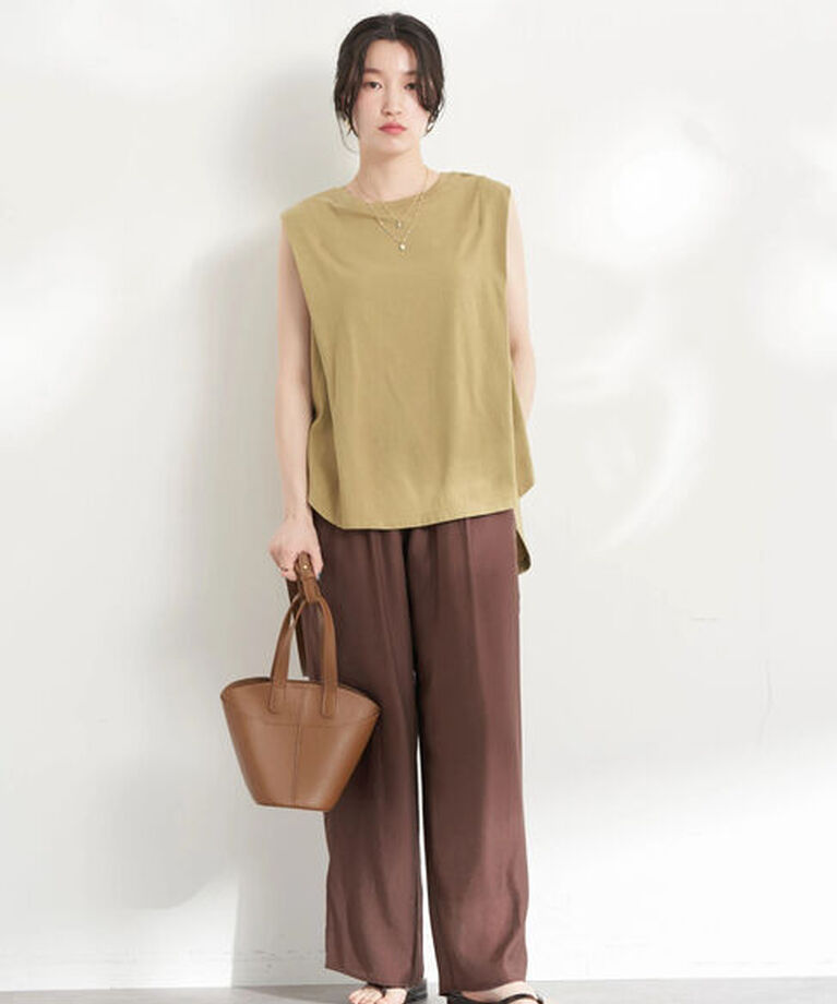 earth music&ecology「袖奥タックカットプルオーバー」|Tシャツ・カットソー|