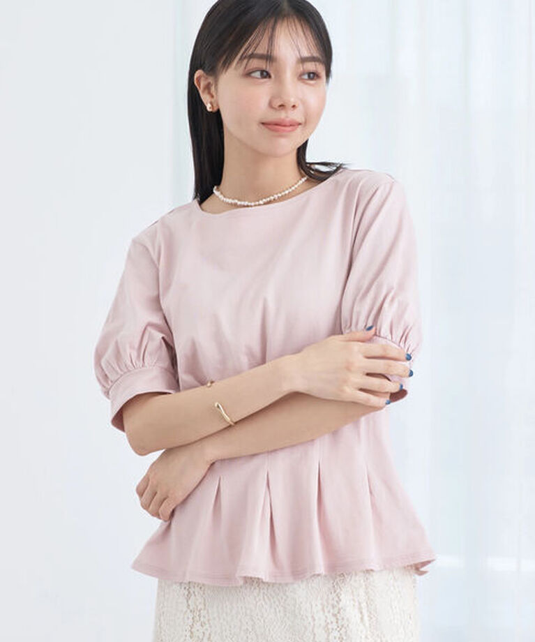 earth music&ecology「前後2WAYウエストペプラムプルオーバー」|Tシャツ・カットソー|