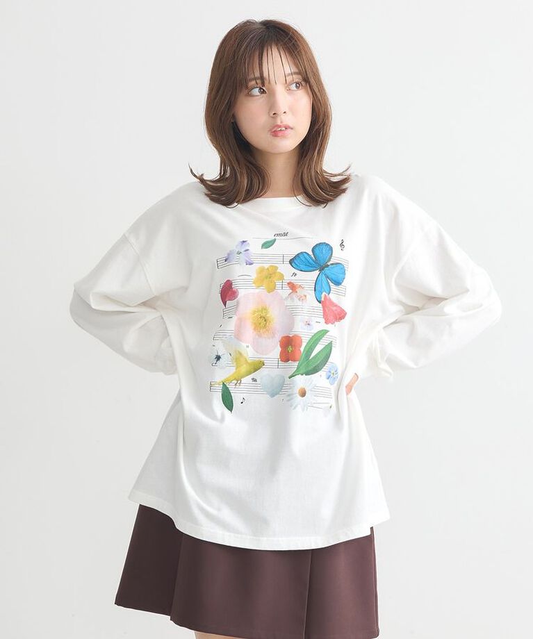 earth music&ecology「いいこと奏でるグラフィックTシャツ」|Tシャツ・カットソー|