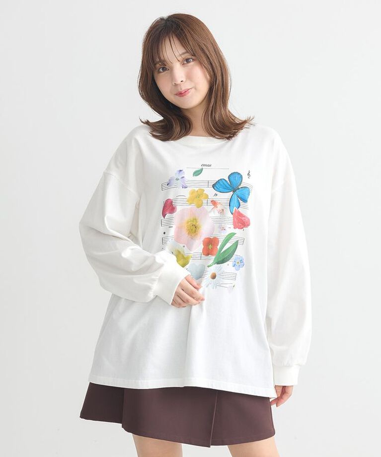 earth music&ecology「いいこと奏でるグラフィックTシャツ」|Tシャツ・カットソー|