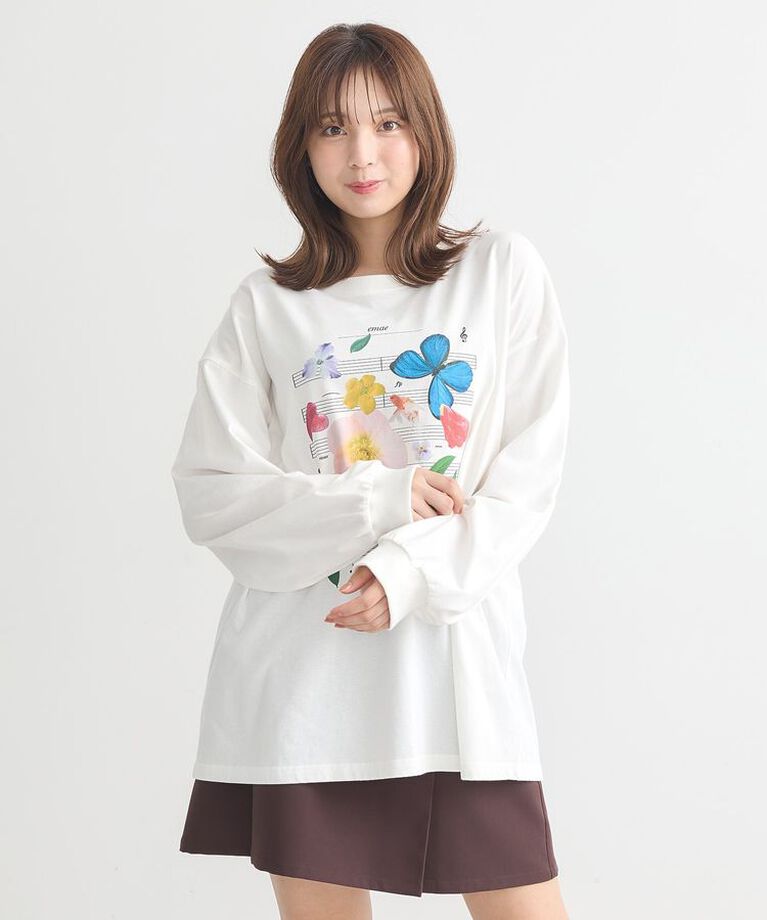 earth music&ecology「いいこと奏でるグラフィックTシャツ」|Tシャツ・カットソー|