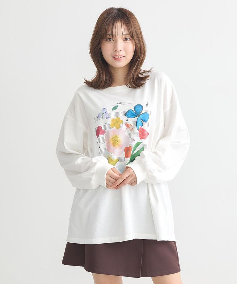 earth music&ecology「いいこと奏でるグラフィックTシャツ」|Tシャツ・カットソー|