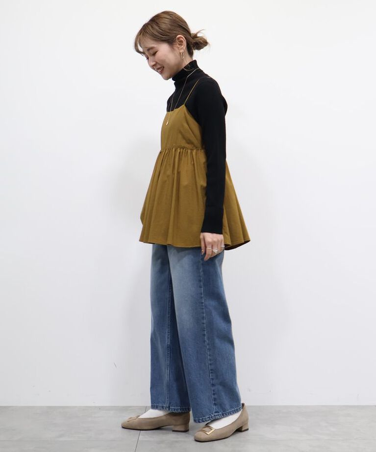 AMERICAN HOLIC「【WEB限定】ワイドデニム(-3㎝)」|デニム|