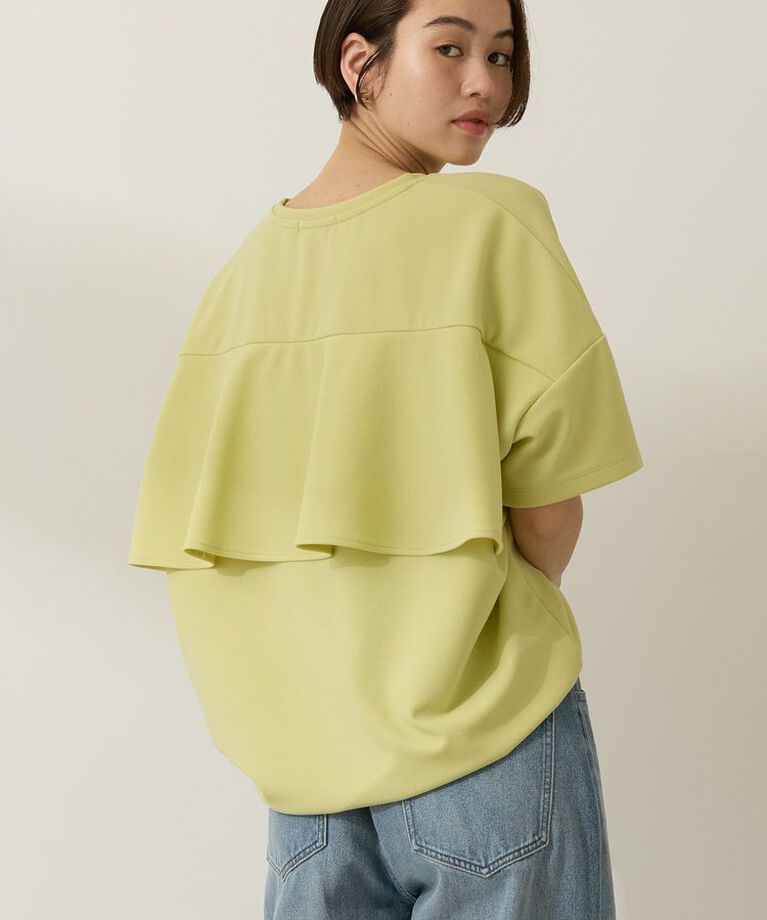 AMERICAN HOLIC「バックフリル半袖プルオーバー」|Tシャツ・カットソー|