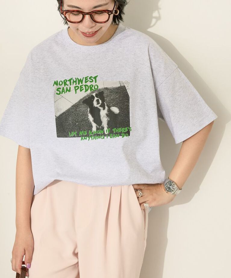 AMERICAN HOLIC「DogフォトプリントTシャツ」|Tシャツ・カットソー|