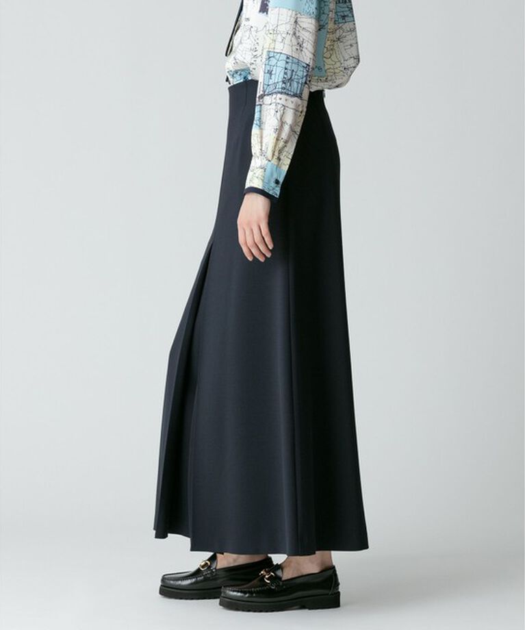 allureville「【セットアップ対応可能】ギャバダブルスリットスカート」|スカート|