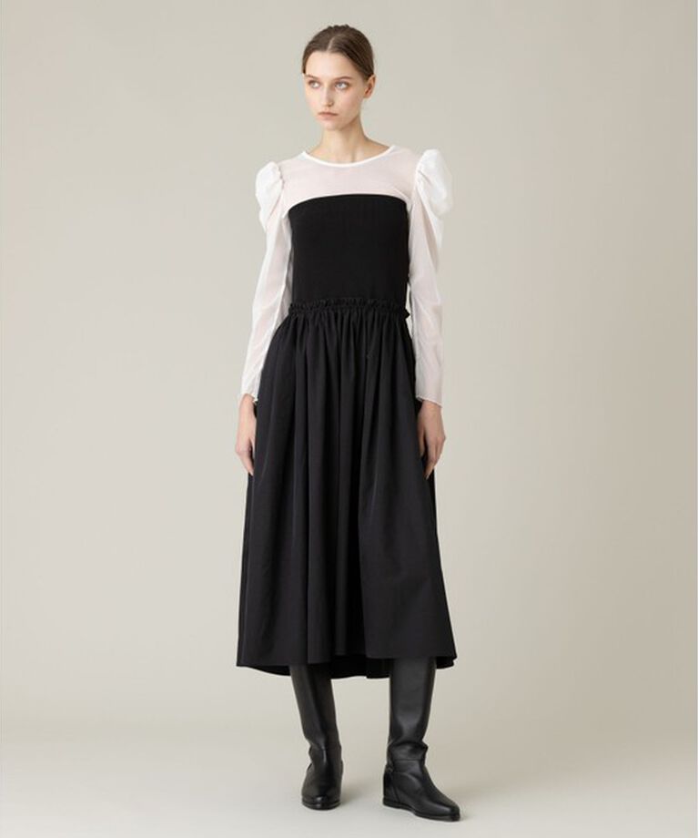 LOULOU WILLOUGHBY「【LOULOU WILLOUGHBY】ドットチュールジコスリーブプルオーバー」|Tシャツ・カットソー|