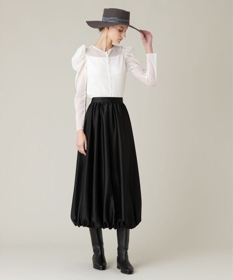 LOULOU WILLOUGHBY「【LOULOU WILLOUGHBY】ドットチュールジコスリーブプルオーバー」|Tシャツ・カットソー|