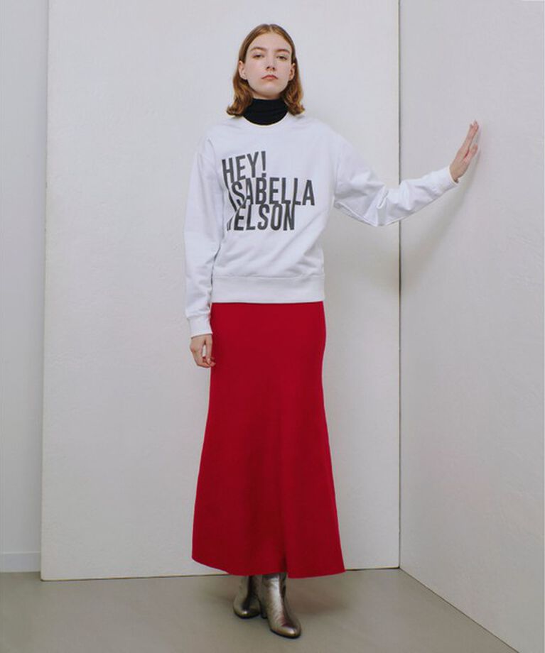 allureville「【セットアップ対応可能】ウール混Wフェイスナローマーメイドスカート」|スカート|