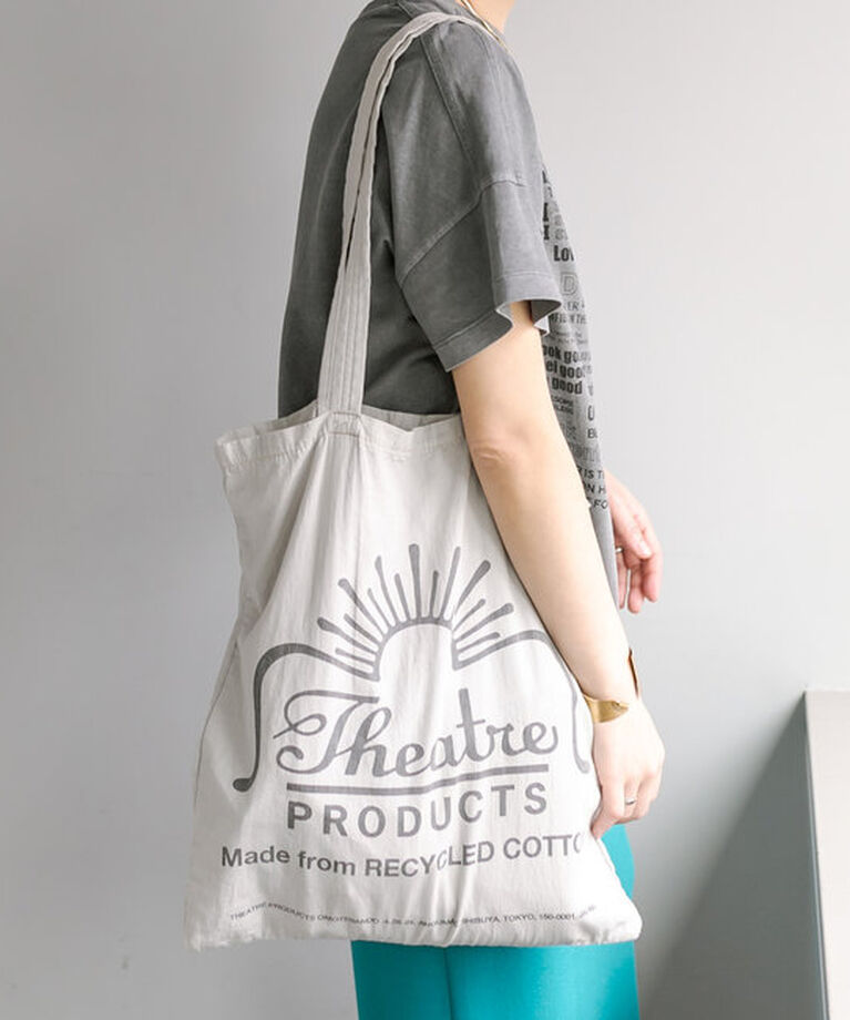  「【THEATRE PRODUCTS】コットンガーメントダイトート」|トートバッグ|ライトグレー