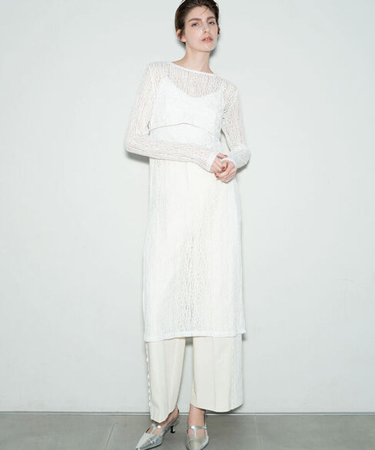 Te chichi「【Atelier Sucre】サイドスリットレイヤードレースワンピース《2025spring catalog item》」|ワンピース|