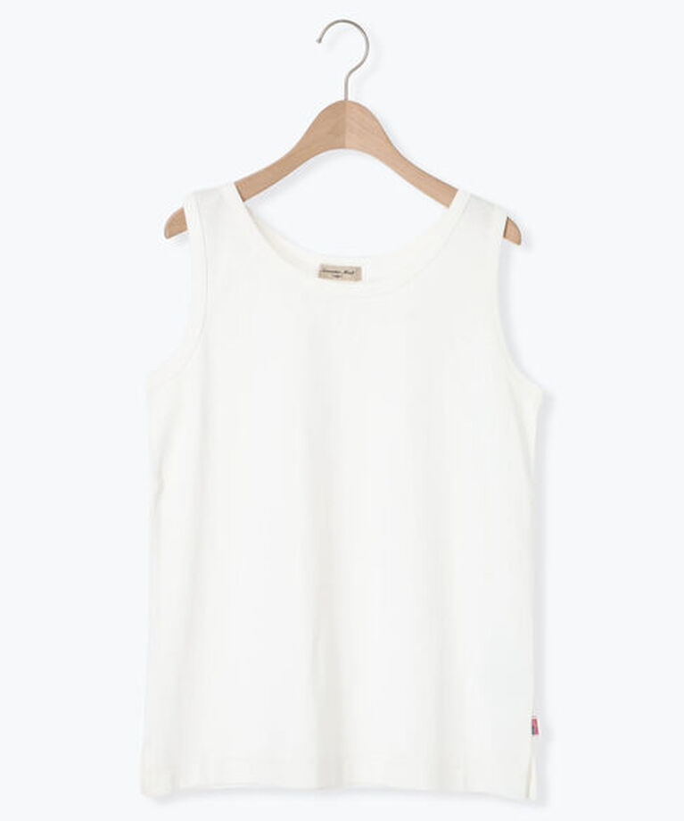 Samansa Mos2「【USAコットン】ノースリーブ」|Tシャツ・カットソー|オフホワイト