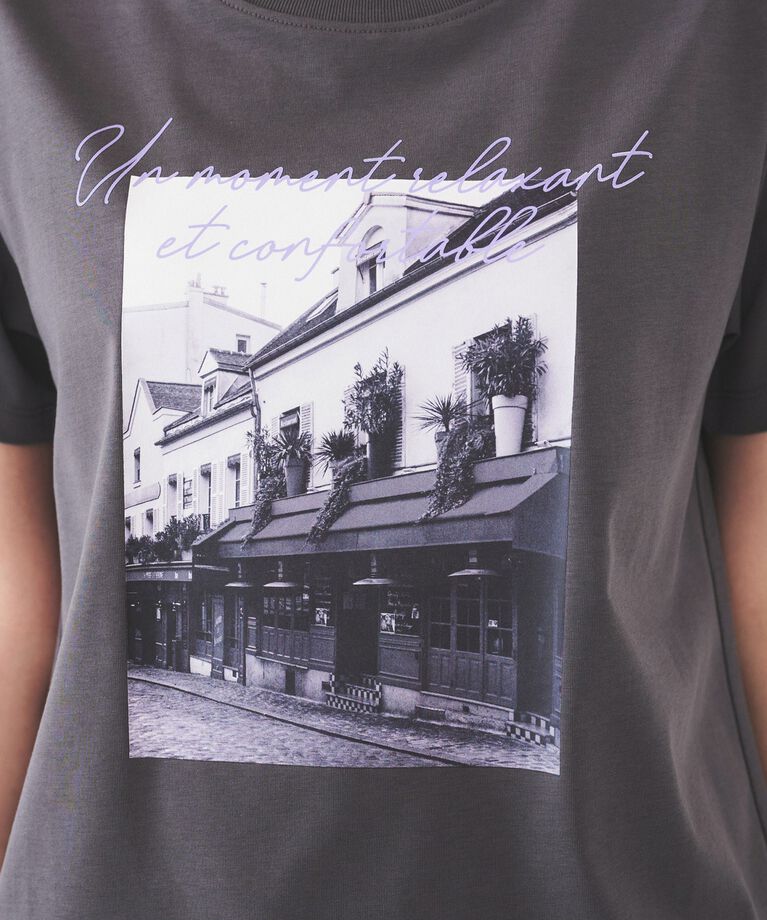 UNTITLED「【洗える/ロゴ】プリントジャージTシャツ」|Tシャツ・カットソー|