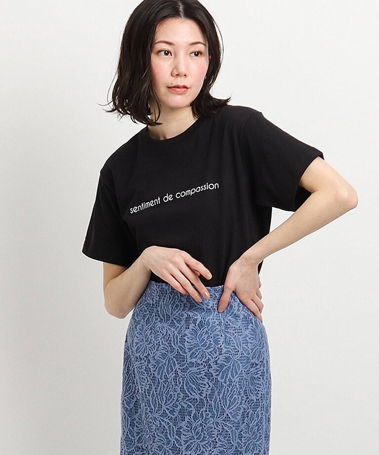 COUP DE CHANCE「【WORLD for the World】メッセージプリントTシャツ」|Tシャツ・カットソー|