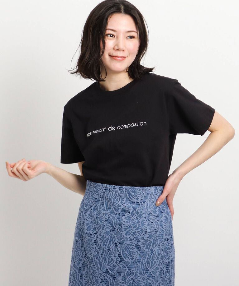 COUP DE CHANCE「【WORLD for the World】メッセージプリントTシャツ」|Tシャツ・カットソー|