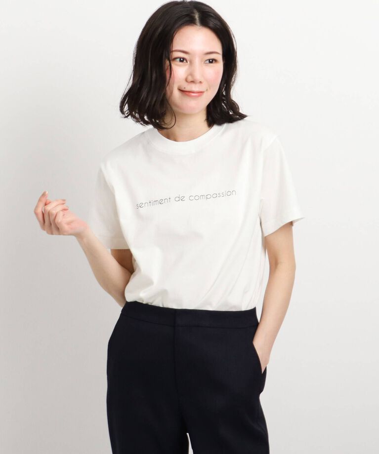 COUP DE CHANCE「【WORLD for the World】メッセージプリントTシャツ」|Tシャツ・カットソー|