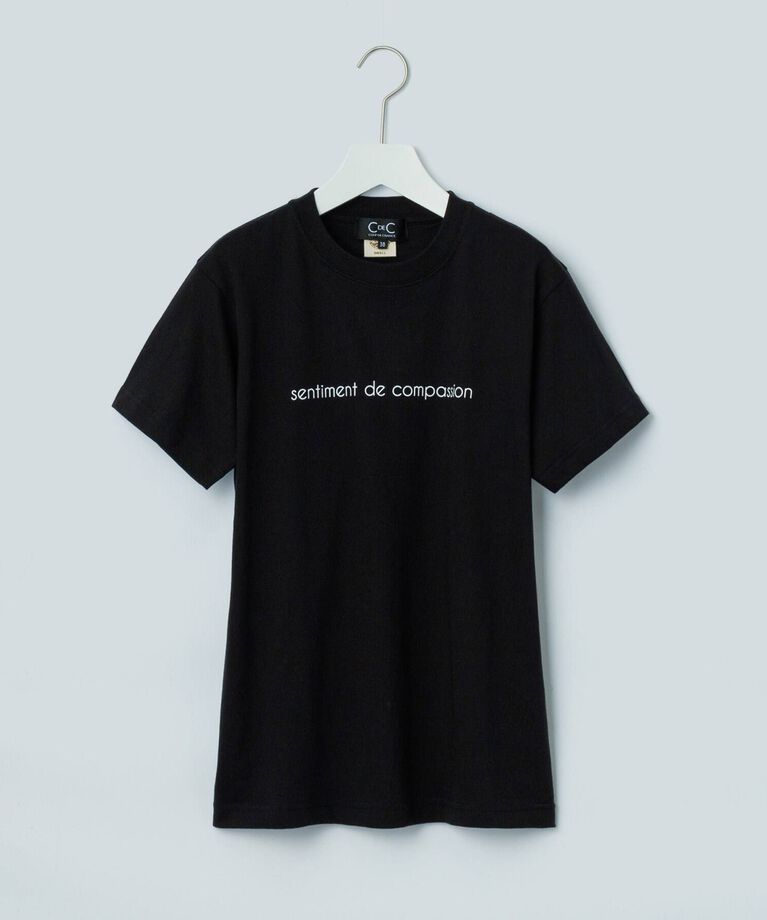 COUP DE CHANCE「【WORLD for the World】メッセージプリントTシャツ」|Tシャツ・カットソー|ﾌﾞﾗｯｸ(019)